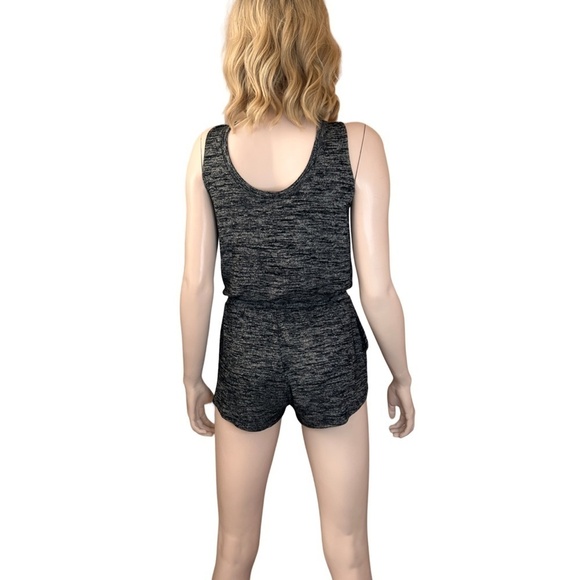 Artizia Wilfred Free Romper Playsuit Shorts Jumpsuit Rayon Blend Knit Grey Tweed - Picture 10 of 16